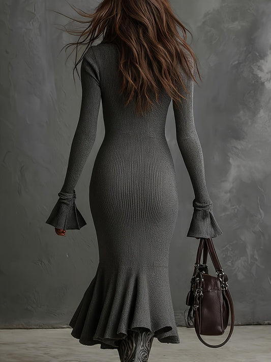 Sophia | Half-Zip Knit Dress