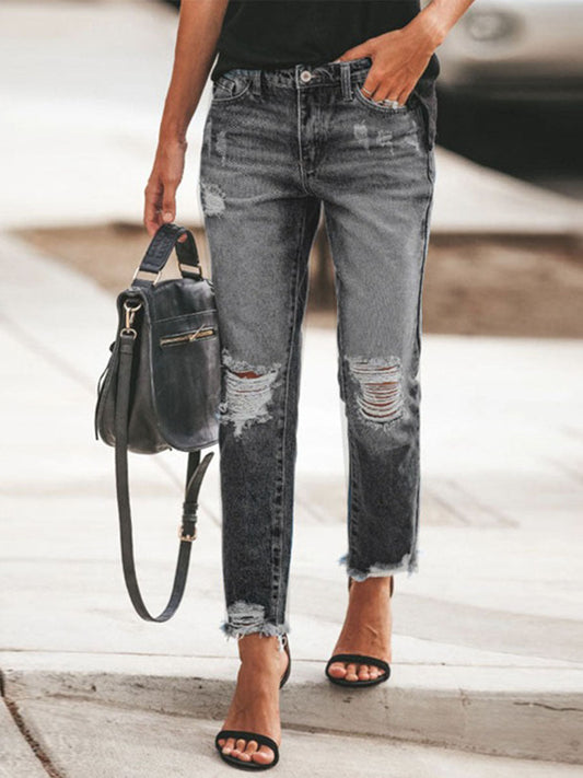 Ripped Light Blue Jeans