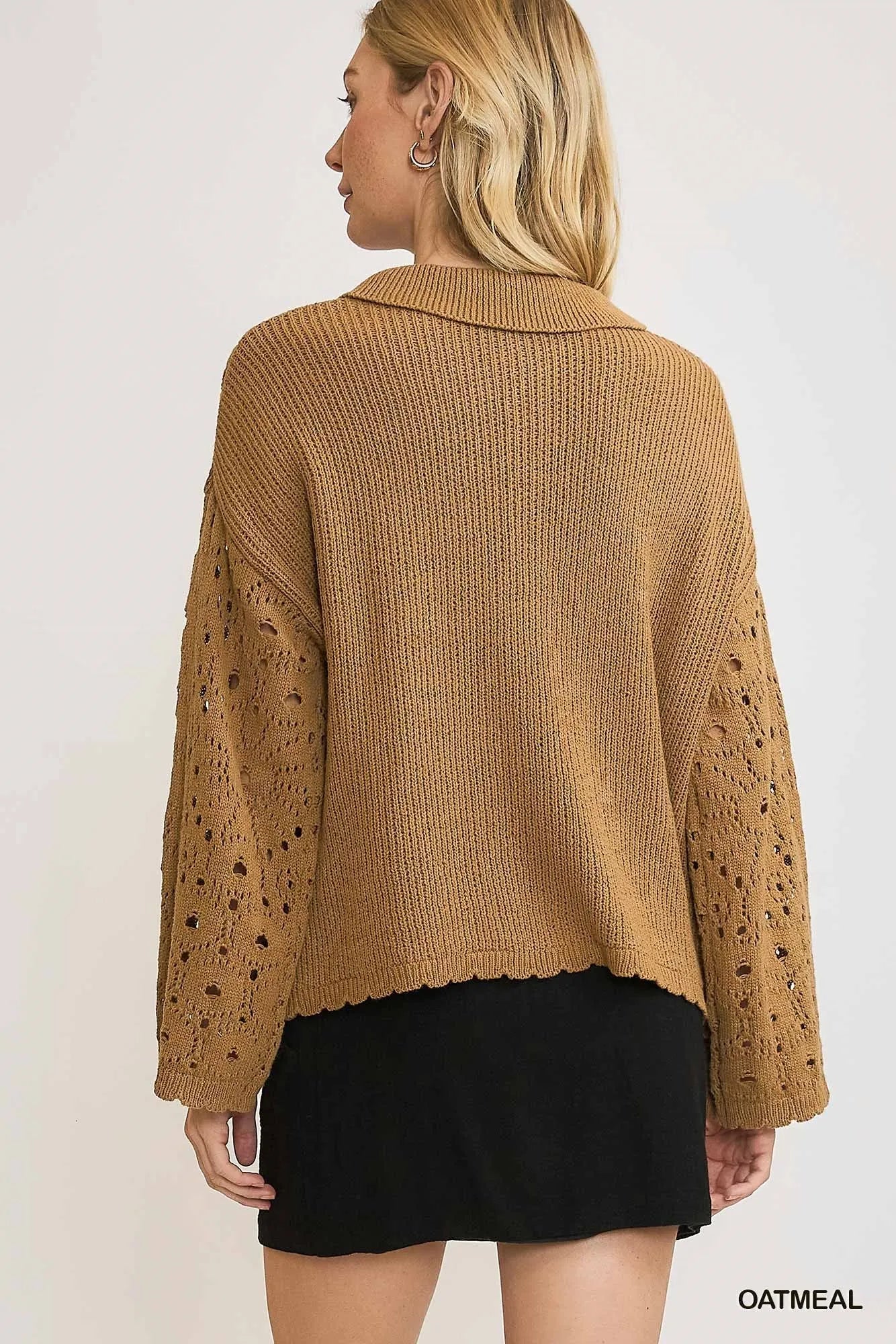 Eugina Crochet Cardigan
