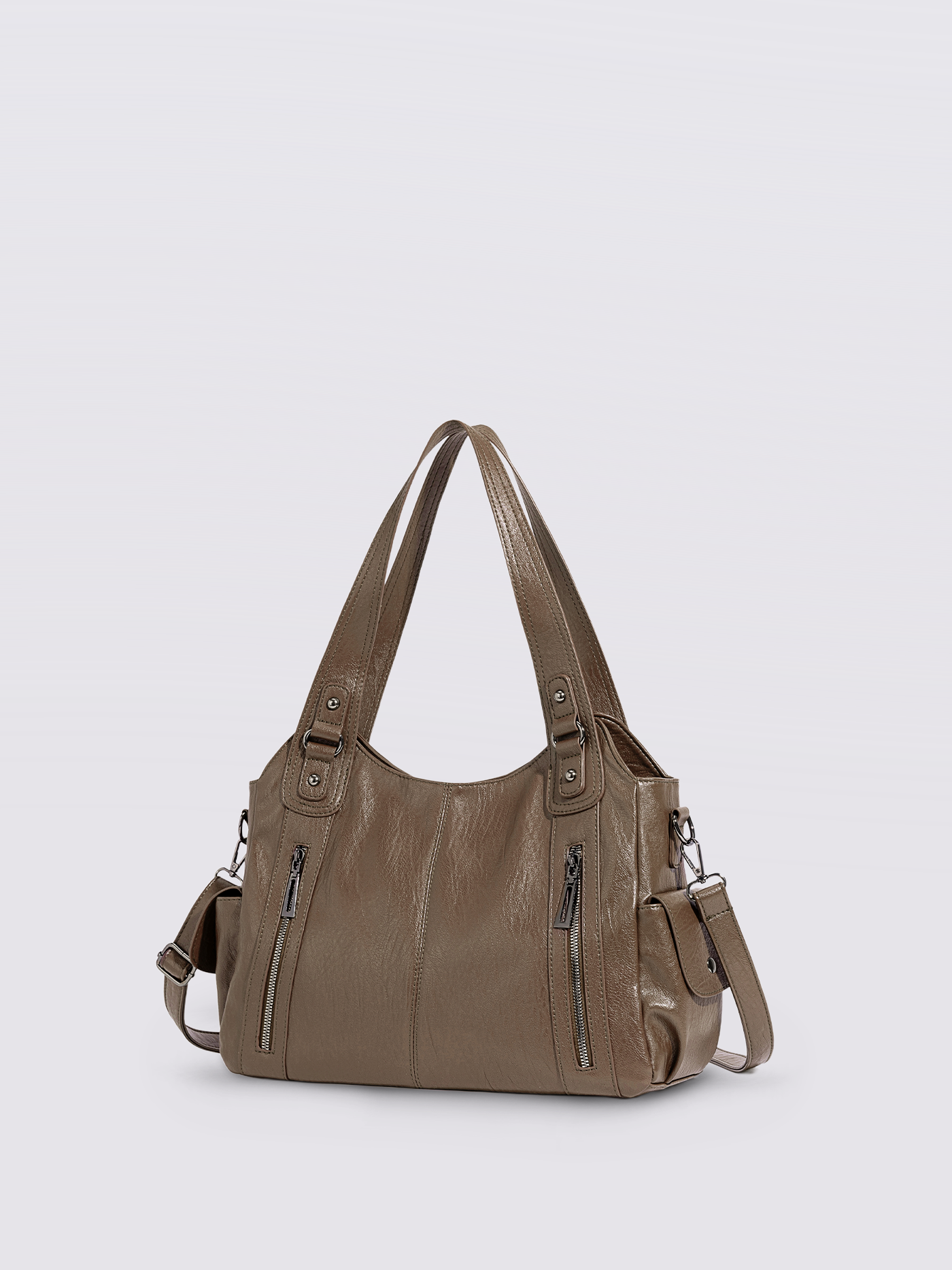 | Multi-Pocket Shoulder Bag, Adjustable Strap