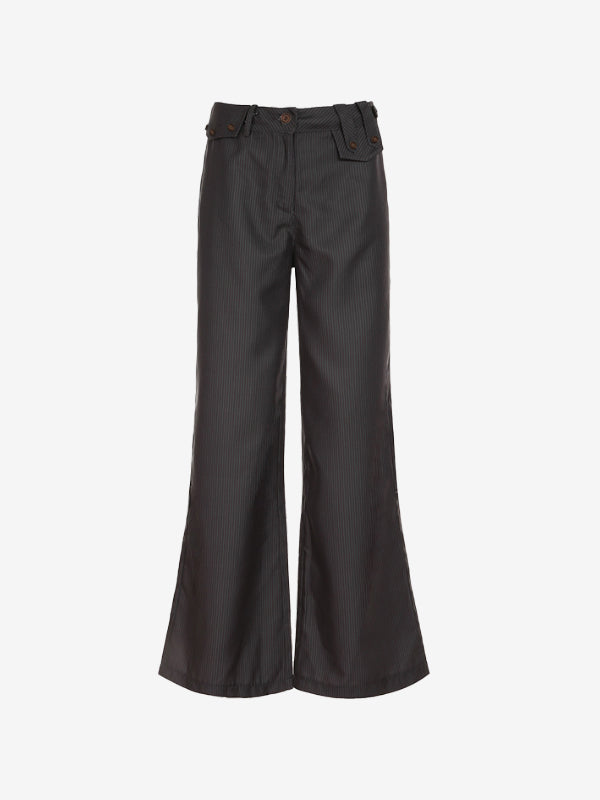 Vintage Striped Tailored Pants