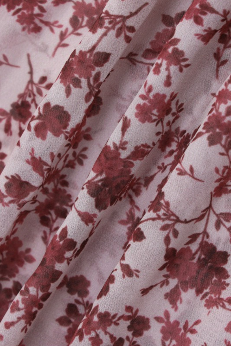 Ditsy Floral Halter Tie Back Open Back Maxi Dress