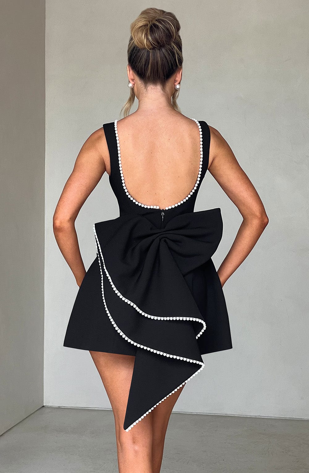 Eleanor Bow Mini Dress