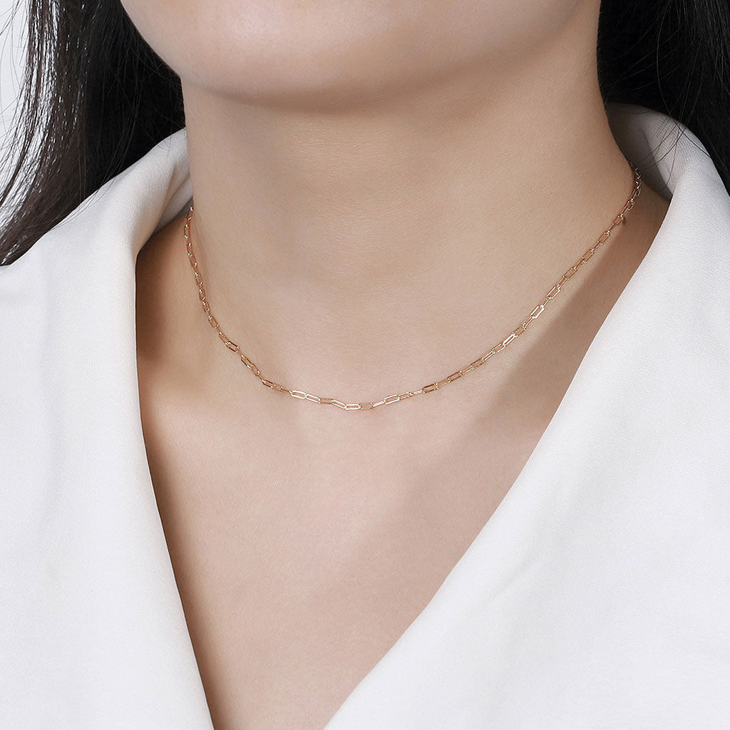 Sterling Silver Polished 4MM Link Chain Necklace