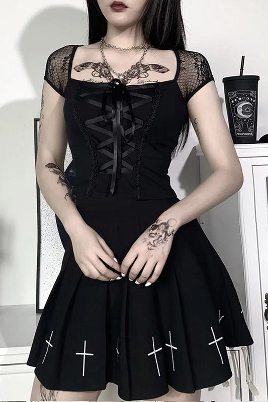 Sexy Gothic Lace T-Shirt