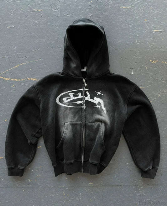 Dark Embroidered Cleansing Sweatshirt