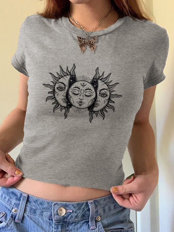 Sun Print Short Sleeve Tee
