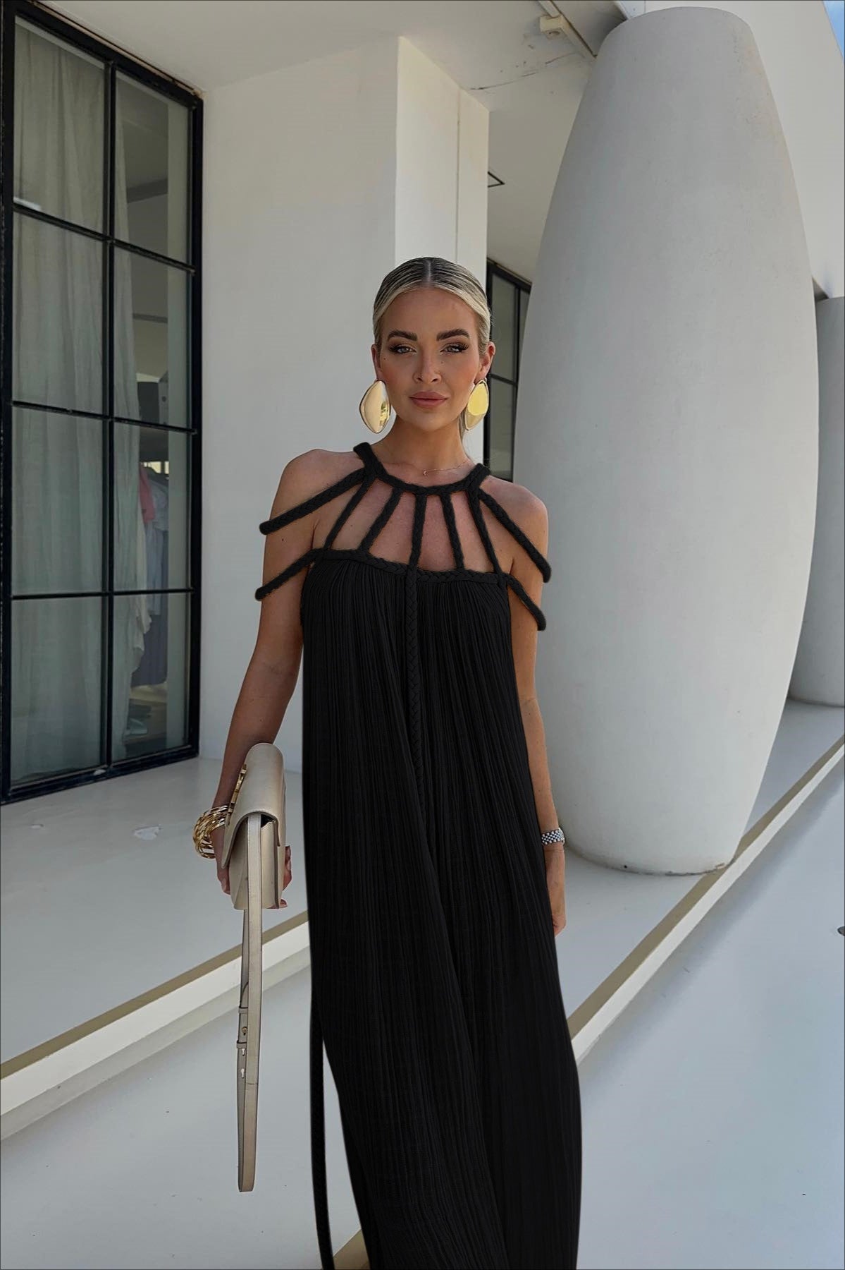 Sexy Halter Off Shoulder Tie Loose Boho Dress