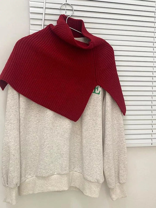 Frisco Chunky Knit Slit Scarf