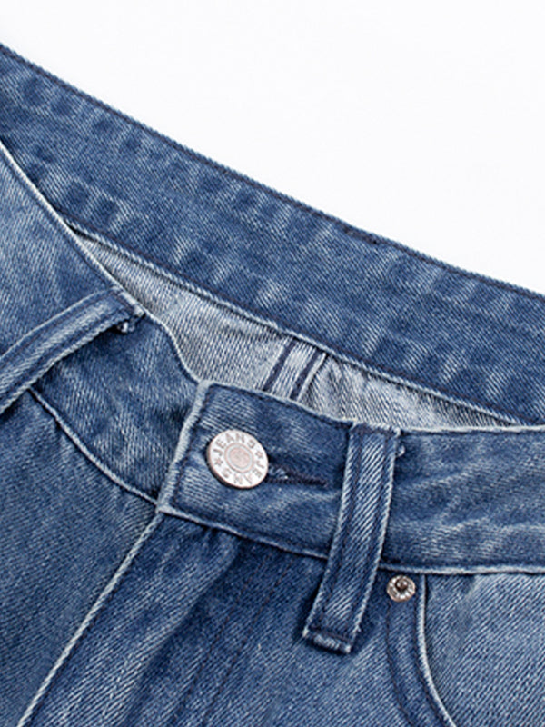 Low Rise Washed Bootcut Jeans