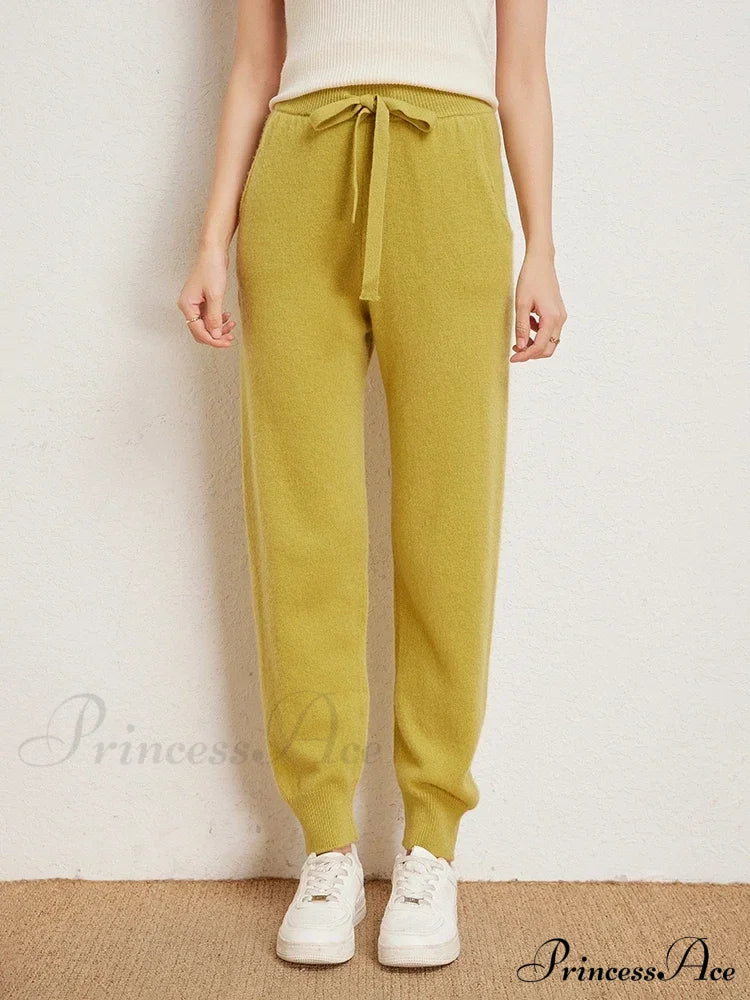 Fall New Solid Wide Pit Stripe Casual Knitted Wide-Legged Streetwear Pants