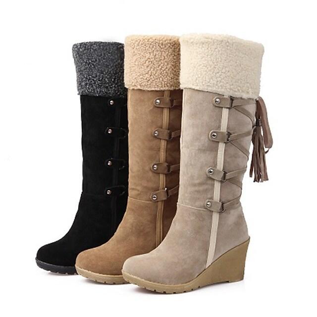 Casual Knee High Suede Boots with Heel for Women | Great for Casual Days