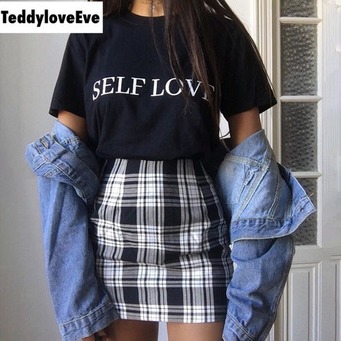 Cute Vintage Plaid Checkered High Waisted Mini Skirt E-Girl Kawaii Korean Japanese Harajuku Chinese Retro Streetwear Aesthetic