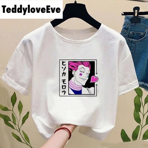 Anime Cartoon Print Graphic Casual Short Sleeve Shirt