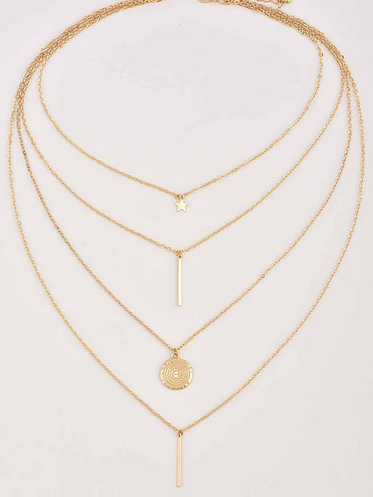 Celestial Starburst Layered Necklace