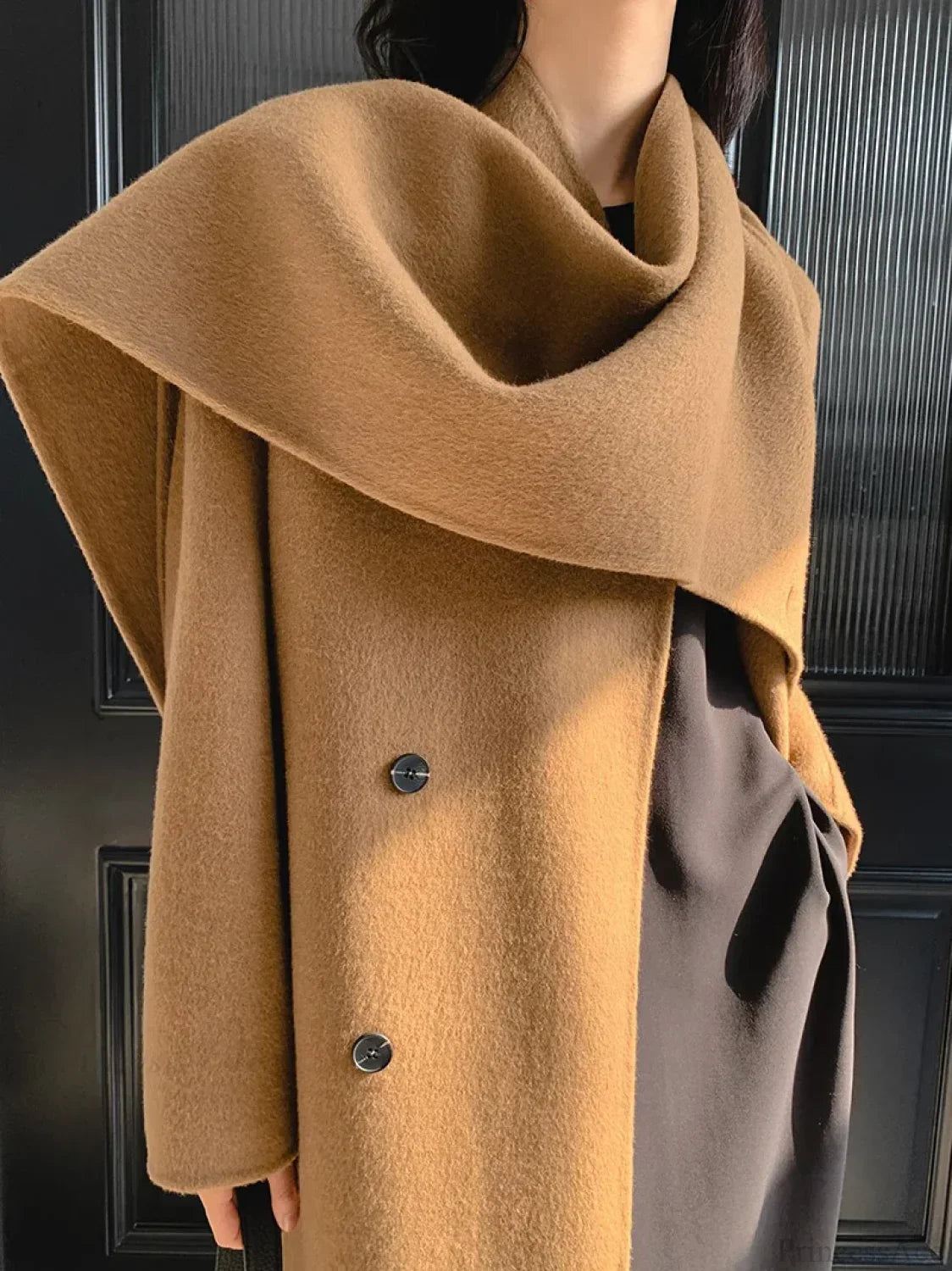 Handmade Cashmere Wool Belted Overcoat
