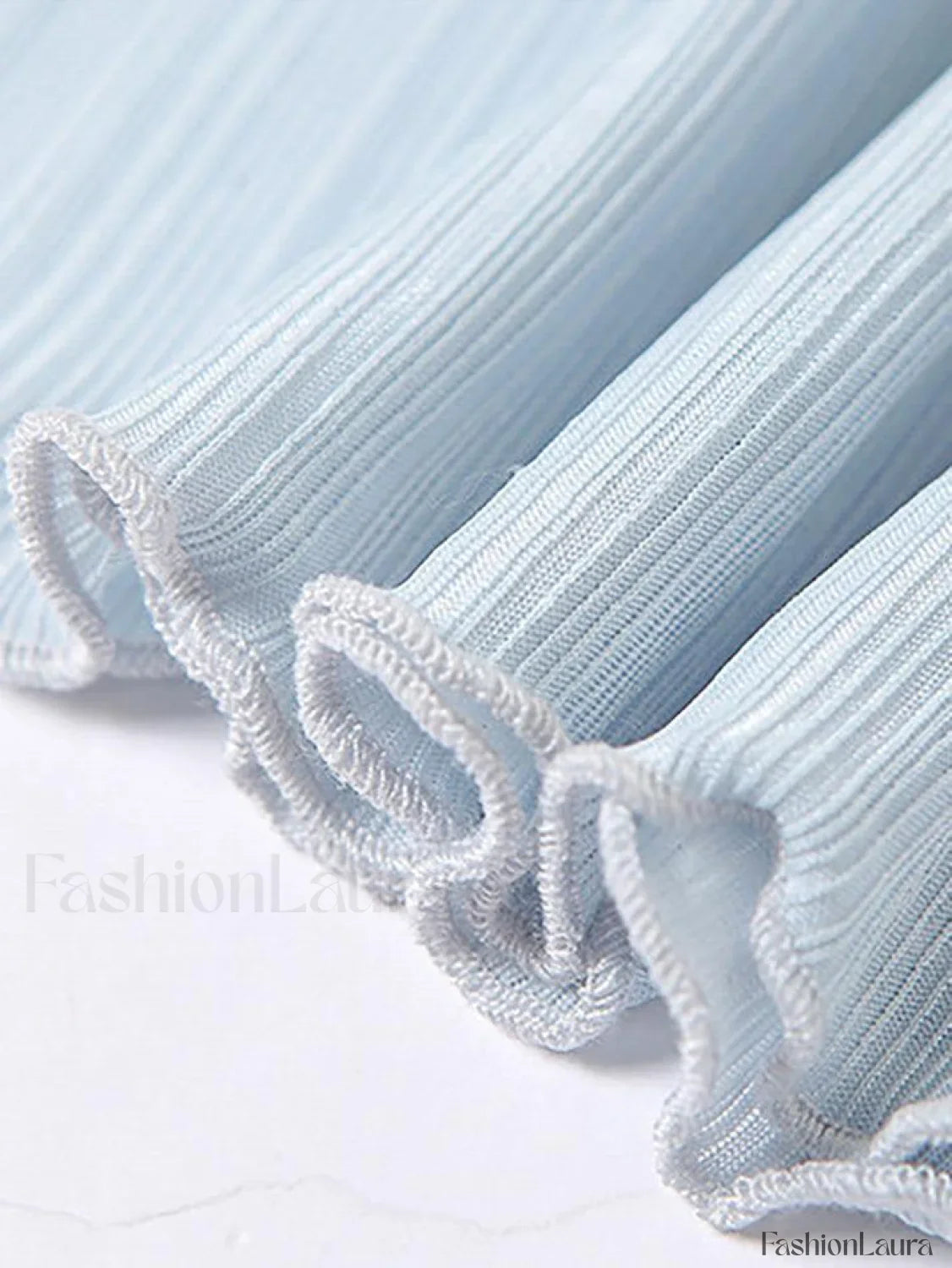 High Neck Semi Sheer Knit Top