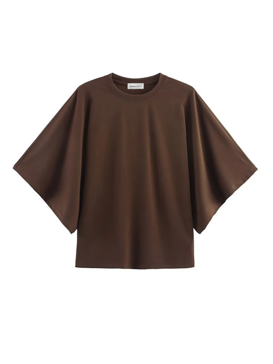 Women Solid Short Sleeve Tee Casual Everyday Top