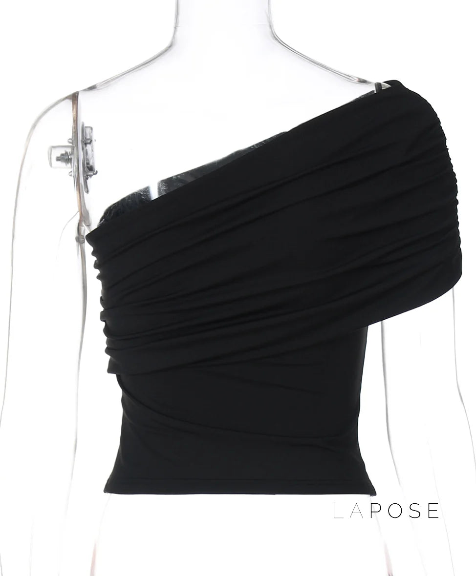 Bowen One Shoulder Crop Top
