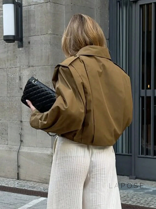 Cierra Pleated Cropped Windbreaker