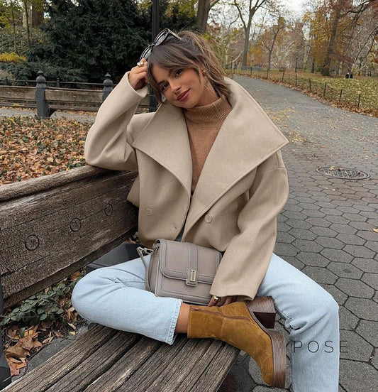 Edna Double-Breasted Wool Coat