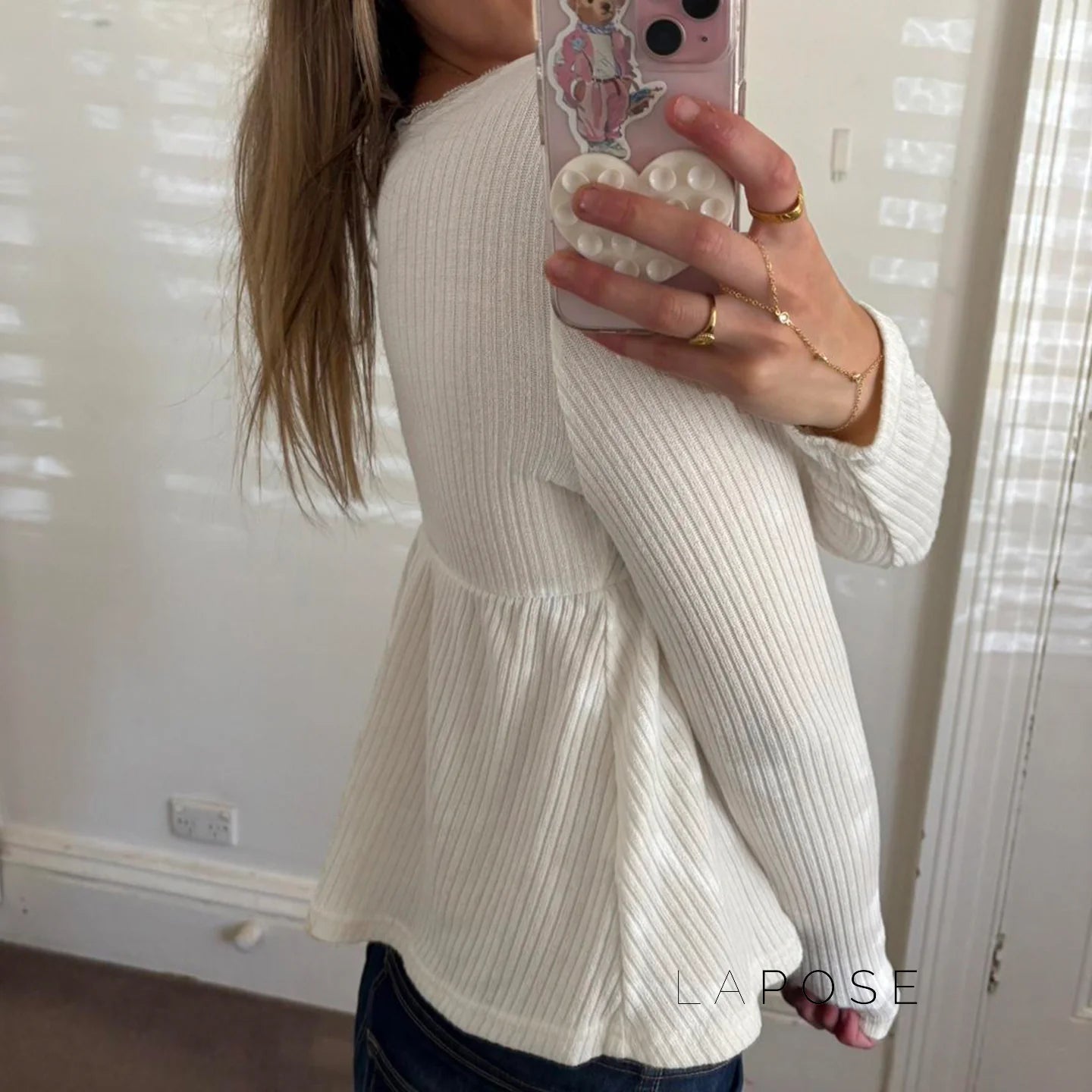 Goddess Knit Lace Square Top