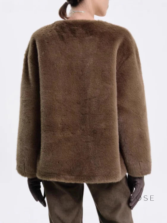 Talitha Plush Tie-Waist Coat