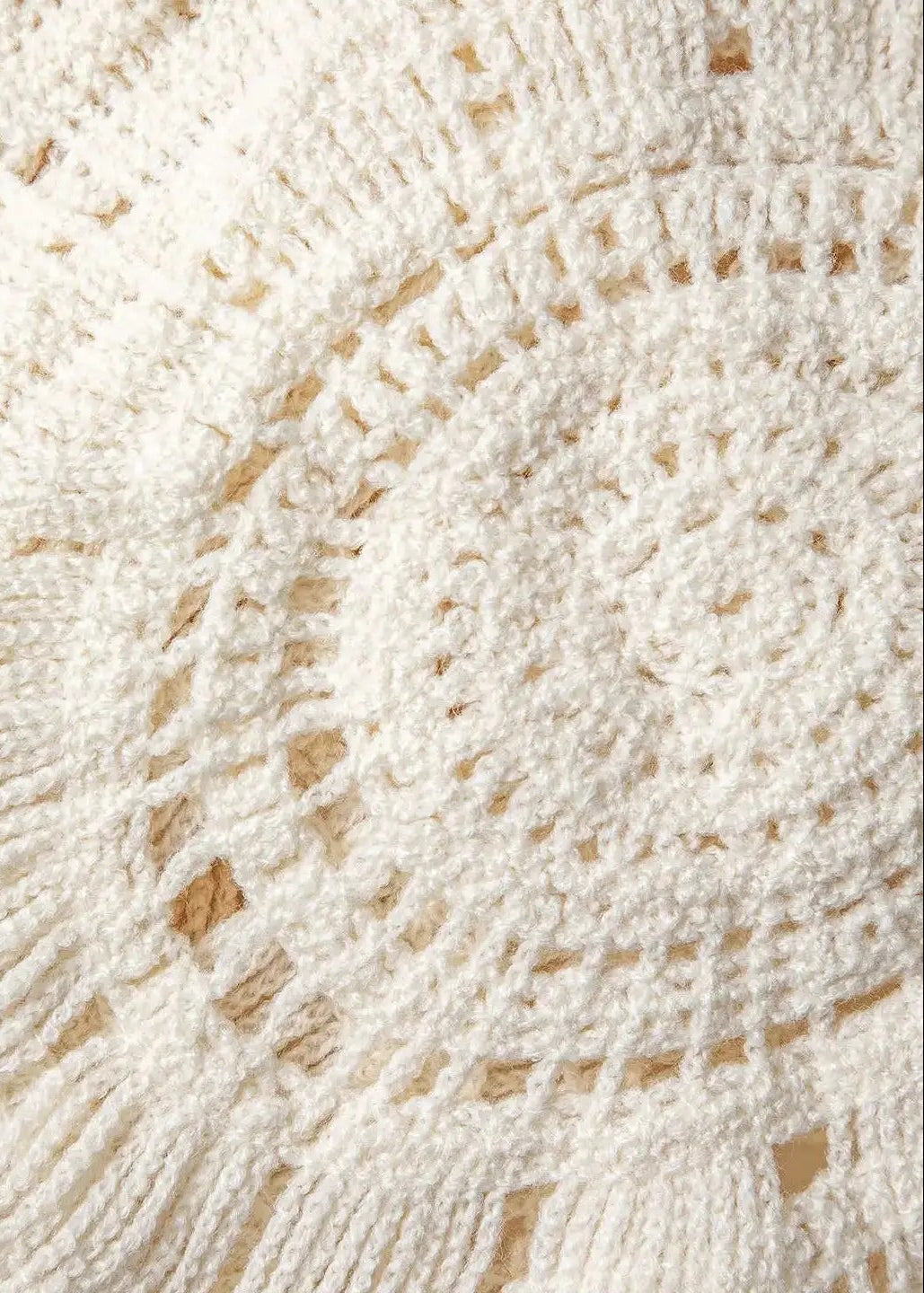 Ivory Crochet Lace Maxi Dress – Boho Beach Cover-Up