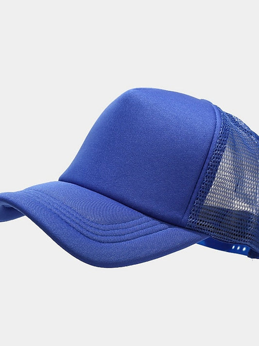 1pcs Unisex Cap Casual Plain Mesh Baseball Cap Adjustable Snapback Hats For Women Men Hip Hop Trucker Cap Streetwear Dad Hat for Women