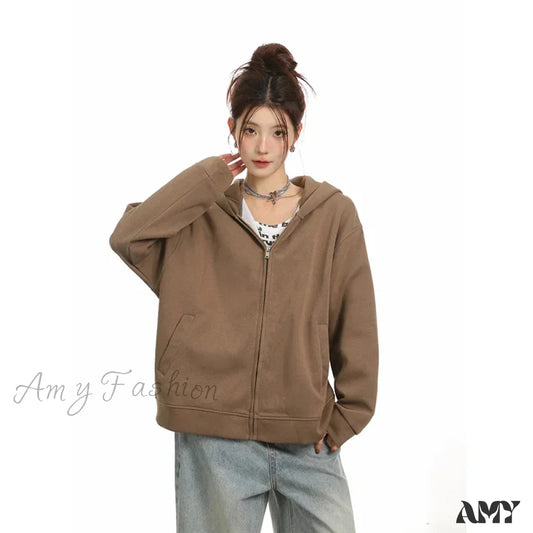 Retro Sweet Oversized Loose Kawaii Street Hooded Hoodie
