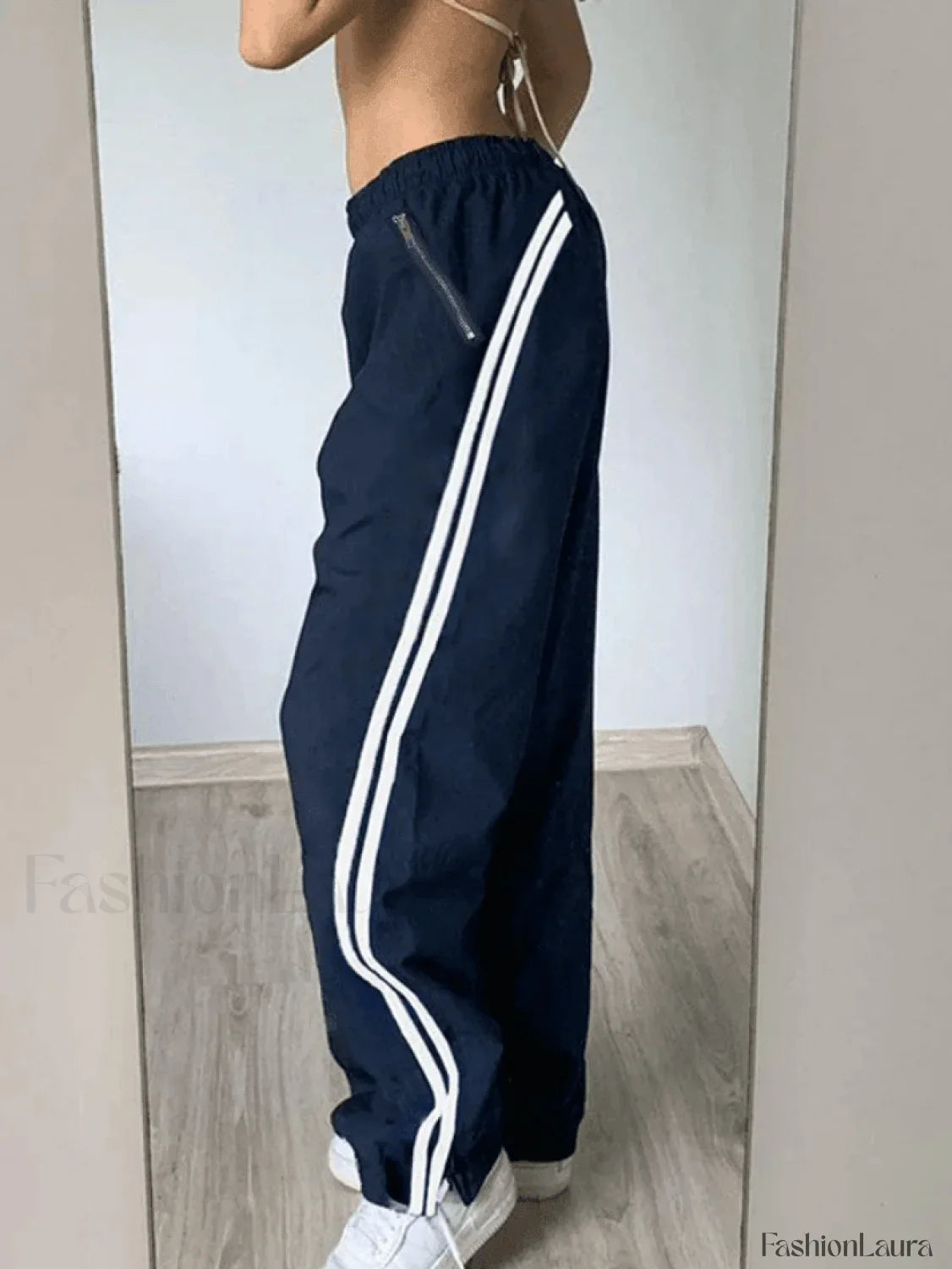 Side Stripe Baggy Jogger Pants