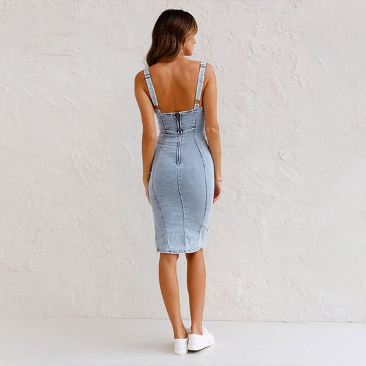 CAMI | ADJUSTABLE DENIM DRESS