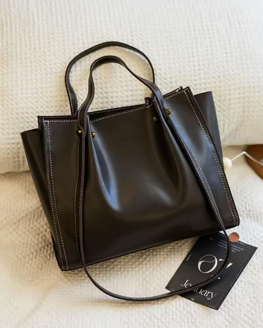 | Vegan Leather Everyday Tote Bag