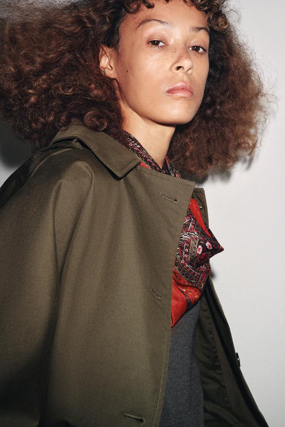 Amélie Hooded Trench Coat