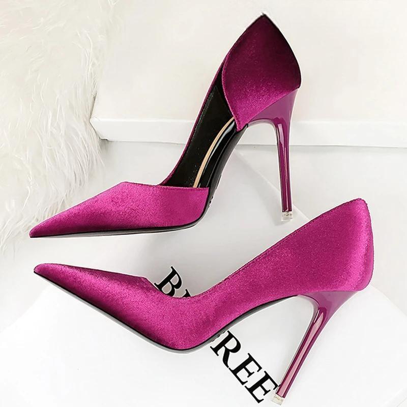 Purple Suede High Heel Pumps for Women - Sexy Party Shoes