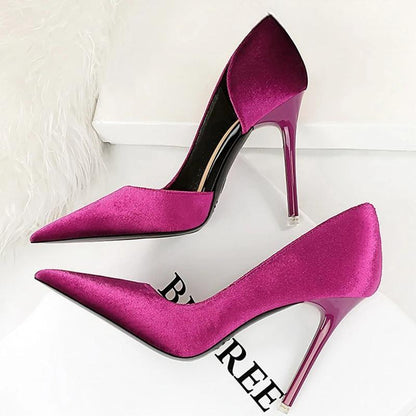 Purple Suede High Heel Pumps for Women - Sexy Party Shoes