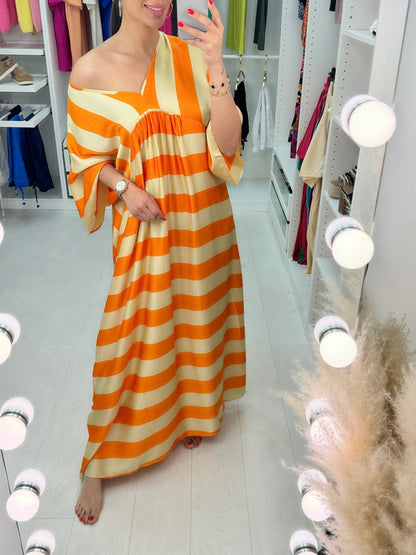 Stripe Loose Maxi Dress