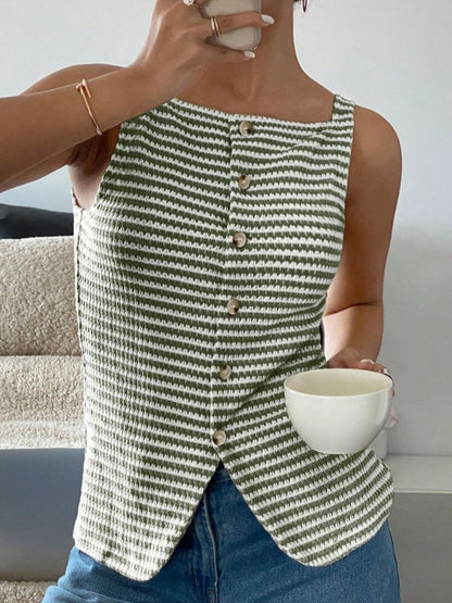 Cecily Button Down Tank