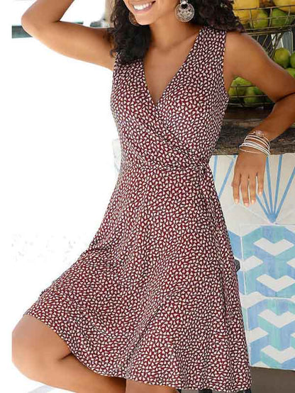 Small Floral Belt Dress