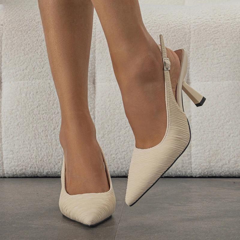 Buckle Strap Women's Fashion High Heels for Banquet Prom