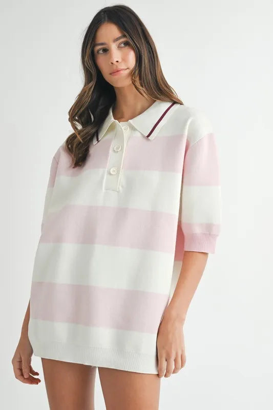 MABLE Polo Collar Sweater