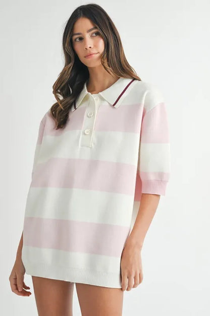MABLE Polo Collar Sweater