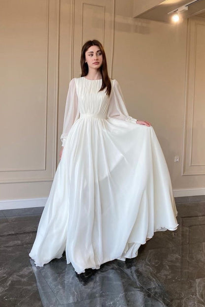 | Sheer Maxi Dress with Lantern Sleeves and Pearl Detail