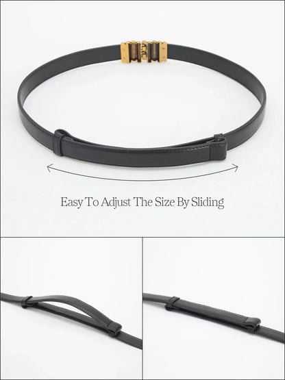Vintage Design Faux Leather Belt