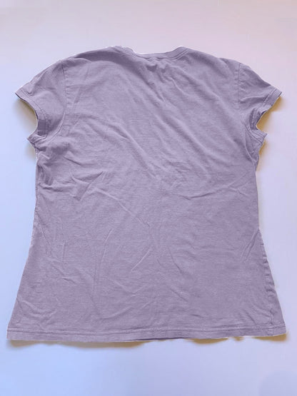 Vintage Brown Butterfly Print Short Sleeve Tee