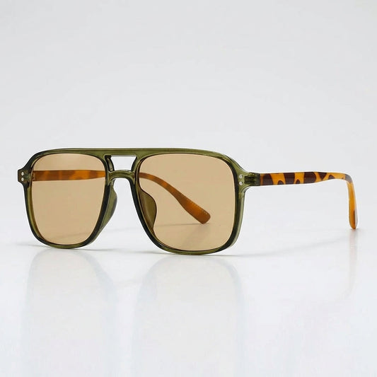 Oversized Retro Square Aviator Style Sunglasses – Chic UV Protection Eyewear
