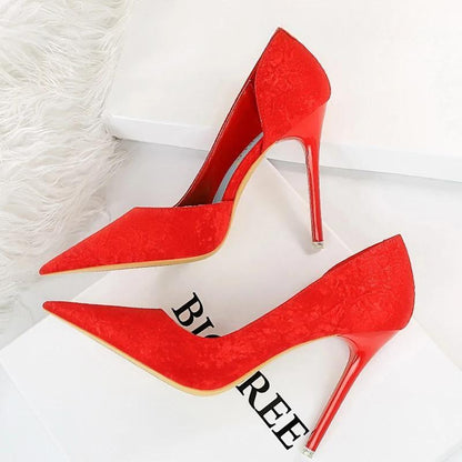 Designer Woman Pumps Pointed Toe High Heels for Parties