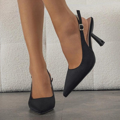 Buckle Strap Women's Fashion High Heels for Banquet Prom