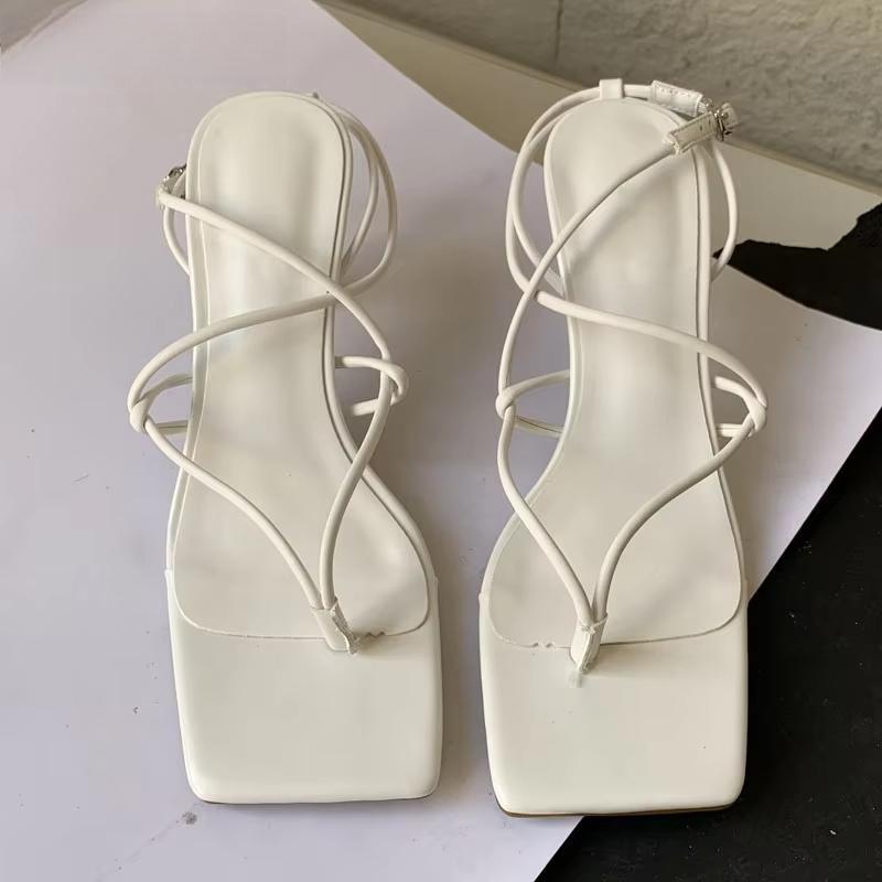 Peep Toe Women Sandals with Thin Low Heel