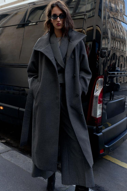 Adriana Wool Belt Coat